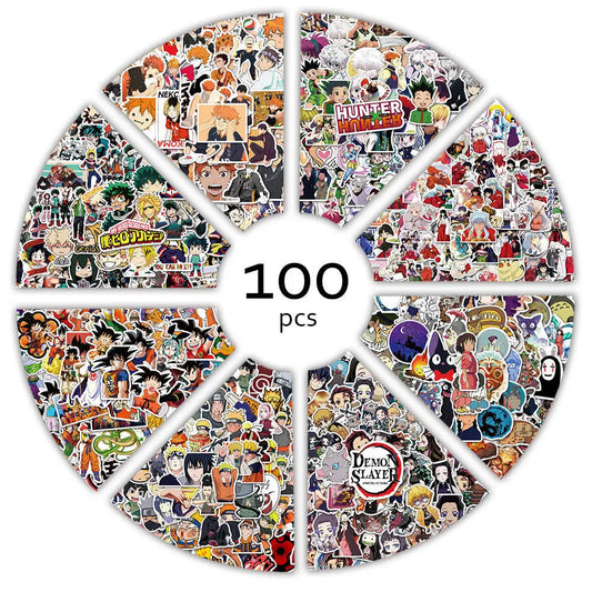 100pcs Anime Stickers