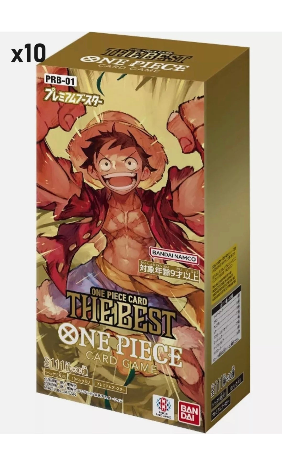 ONE PIECE CARD GAME "THE BEST" [PRB-01] Japanese Sealed Case (12 boxes)