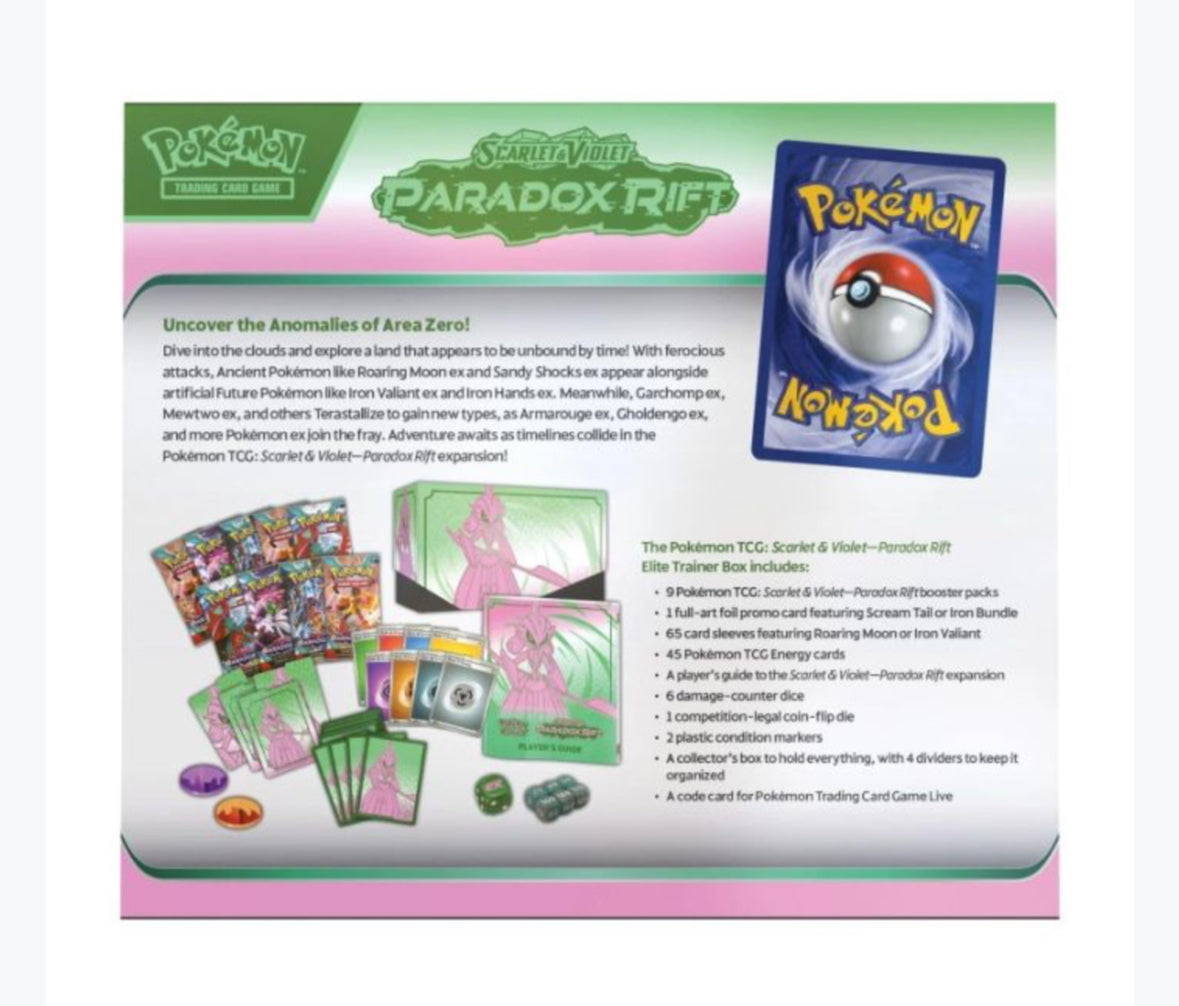 Pokemon - Scarlet & Violet 4 Paradox Rift - Elite Trainer Box